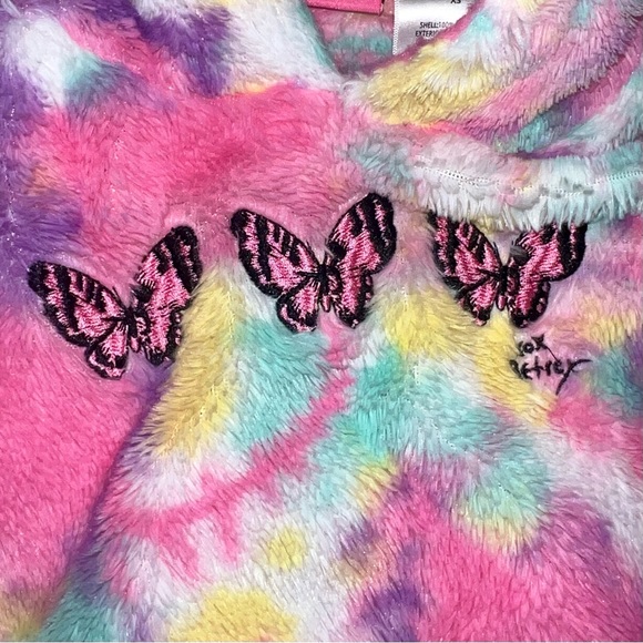 Betsy Johnson Hooded Sweatshirt Leggings 2pc outfit Girls XS Butterfly Rainbow - Picture 9 of 12